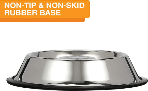 Neater Pet Brands Stainless Steel Slow Feed Bowl, Non-Tip and Non-Skid, Stops Dog Food Gulping, 3 Cup