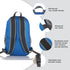 Outlander Packable Handy Lightweight Travel Hiking Backpack Daypack - Dark Blue-L
