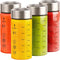 Sursip 12 oz Glass Juice Bottles 4 Pack Wide Mouth Bottles with