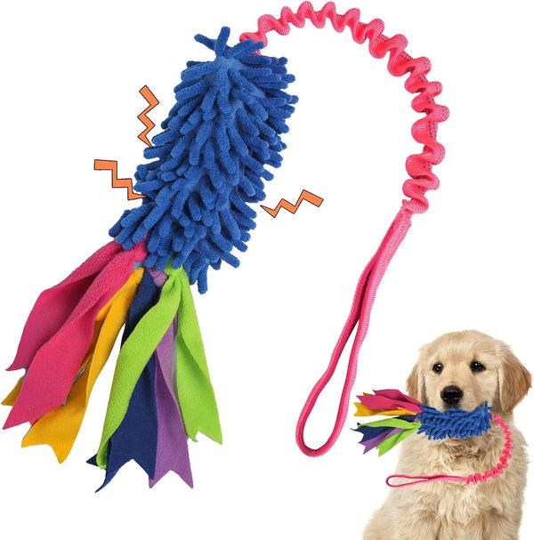 Dog Tug Toy, Large Dog Chew Toy with Strong Squeak, Ideal for Training, Handmade, for Aggressive Chewers