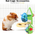 (1PC) Rat Foraging Toy Enrichment Food Toys Puzzle Treat Dispensing Slow Feeder with Mirror Intelligence Growth Cage