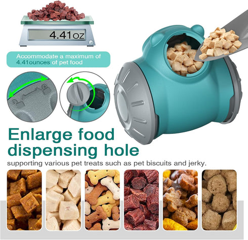 Zamzam Interactive Dog Treat Dispenser Toy with Slow Feeding Enriching Play, Food Dispensing Dog & Cat Toy Enrichment