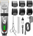 oneisall Low Noise Dog Clippers, 2-Speed Rechargeable Cordless Grooming Kit for Small and Large Dogs (Silver)