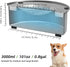 Dog Water Bowl No Spill, 3L/101oz Stainless Steel Slow Water Bowl for Dogs, No Splash Dog Water Bowls
