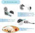 Migipaws Interactive Cat Ball Toy Set, Automatic Rolling Chase Ball with Fluffy Tail, Rechargeable (White)