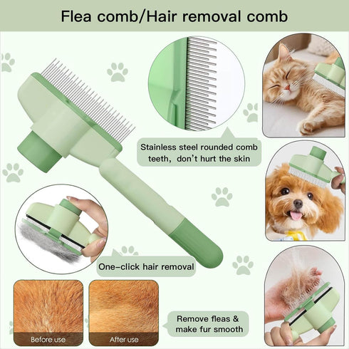 FleExplore Cat Grooming Kit & Puppy Grooming Kit, Including Cat Washing Kit,Nail Clippers For Cats,Special Silicone