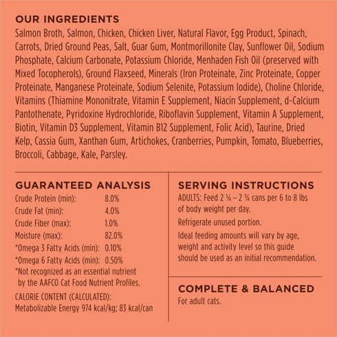 Instinct Flaked Salmon Entrée Wet Cat Food, 3 Ounces, 24 Pack