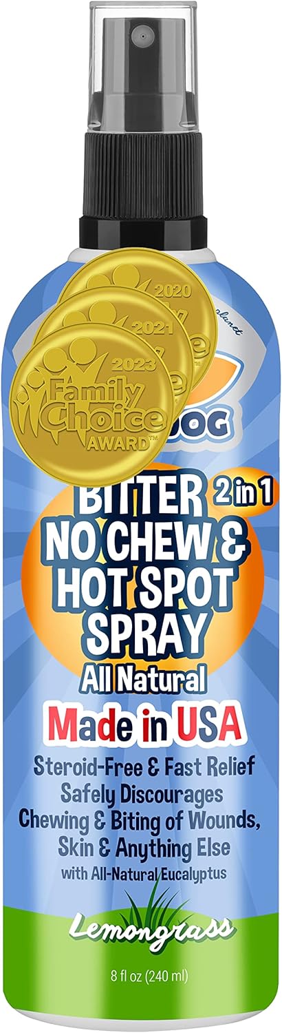 Bodhi Dog 2-in-1 No Chew & Hot Spot Spray - Natural Anti-Chew Remedy, Soothes Hot Spots, Safe for Skin, Made in USA (8