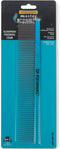 Master Grooming Tools Aluminum Finishing Comb, Versatile 10" Comb for Grooming Dogs, Black