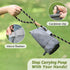Dog Walking Bag with Poop Bag Dispenser, Portable Pet Poop Pouch for Leash, Harness & Waist, Reusable Smell Proof