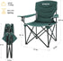 300lbs KingCamp Folding Camping Chair Oversized Portable Lawn Chair Padded Quad Chair with Cup Holder and Carry Bag