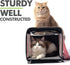 EXPAWLORER Cat Carrier Large, Soft-Sided Top Load Travel Carrier for Medium Cats Under 25, Airline Approved