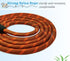 Rope Dog Leash 6 Foot, Lightweight Sturdy Walking Leash with Rotating Metal Clip, Multi-Color for Small Medium Dogs