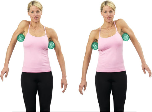 Set 2 Set OPTP Franklin Method Textured Ball - Inflatable Massage Balls; Textured Ball for Self-Massage, Exercise
