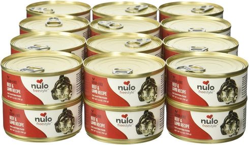 Nulo Cat Grain-Free Wet Cat Food - Beef & Lamb - 24 x 5.5 oz