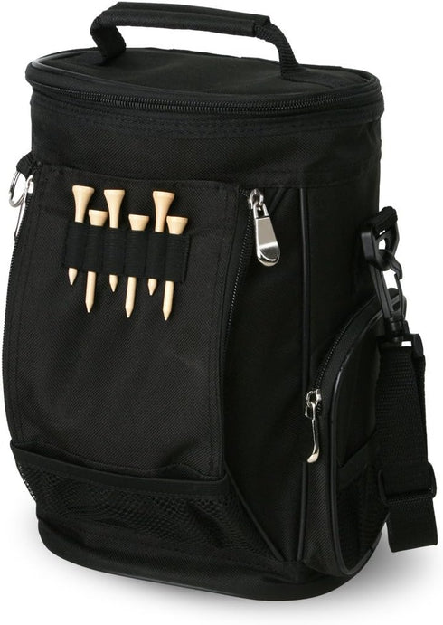 Intech Golf Bag Cooler and Accessory Caddy - Portable Soft Sided 10-Can Insulated Cooler Bag for Golf Cart
