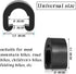 HESTYA 100 Pieces Bicycle C-Clips Clamps for Brake Derailleur Shift Cables with Plastic Box