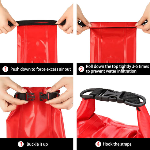 Waterproof First Aid Kit Roll Top Boat Emergency Kit with Waterproof Contents for Fishing, Kayaking