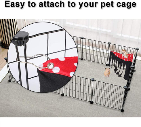 WishLotus Hamster Hideout - Small Animal Hideaway Tent for Chinchilla, Guinea Pig, Hedgehog, Rat, Squirrel, and Bunny