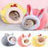 WTWU Set Winter Velvet Hamster House Guinea Pigs House Warm Nest Small Animal Nest Winter Warm Cage for Hamster Rodents