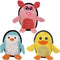 Squeaky Dog Toys 3 Pack, Soft Tough Plush Chew Toys, Durable Pet Toys for Small, Medium, Large Dogs to Reduce Boredom