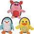 Squeaky Dog Toys 3 Pack, Soft Tough Plush Chew Toys, Durable Pet Toys for Small, Medium, Large Dogs to Reduce Boredom