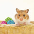 Benvo Rattan Balls 32 Pack, 1.2 inch Wicker Ball for Birds, Chewing Pet Toys, Multi-colored