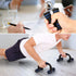 TOMSHOO AB Wheel Roller Kit with Push-Up Bar, Knee Mat, Jump Rope, Hand Gripper for Home Gym