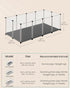 20 49.2 24.8 16.5 Inches, ULPC009W01 SONGMICS Panels Guinea Pig Playpen,Removable Oxford Fabric Mat,Small Animal Pen