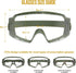 OneTigris Tactical Goggles, Over Glasses Anti Fog Tactical Eyeglasses, Safety OTG Protection with Interchangeable Lens