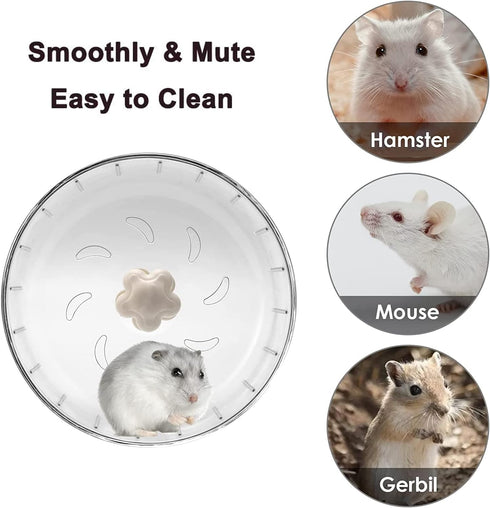 GOLDEAL 6.7 Inch Silent Hamster Wheel, Super Mute Spinner Exercise Running Wheel for Small Hamsters, Gerbils, Mice