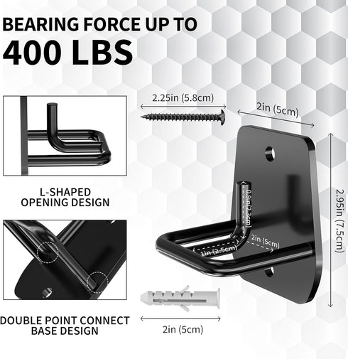 Resistance Band Wall Anchor, 3PCS Resistance Band Anchor Mount System for Squats Workout Equipment, Home Gym for