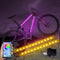 Martronic 2-Pack Bike Lights for Night Riding, 47 Flashing Modes Colorful Smart Scooter
