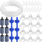 Shappy 6.5 Feet 12 Pcs Standard 1/5" Aquarium Airline Tubing with Air Pump Accessories, Stones, Valves, Cups