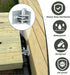 Stationary Dock Connector Hinge Kit, Galvanized Floating Dock Hinge Kit with 1/4" Thickness Hardware Dock Brackets,