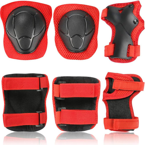 KAMUGO Kids Bike Helmet, Toddler Helmet for Ages 2-8 with Protective Gear Set, Knee Elbow Wrist Pads