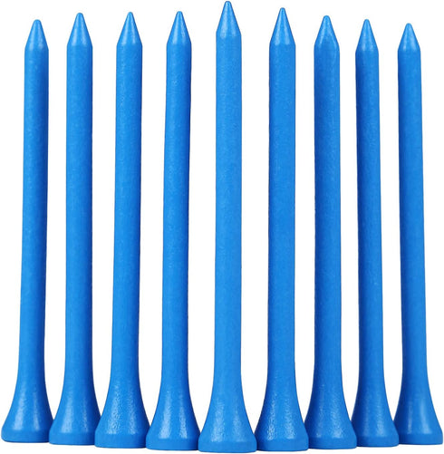 Golf Tees Durable Bamboo Tees - 100Pcs or 120Pcs 3-1/4" Biodegradable Material to Reduce Friction and Side Spin