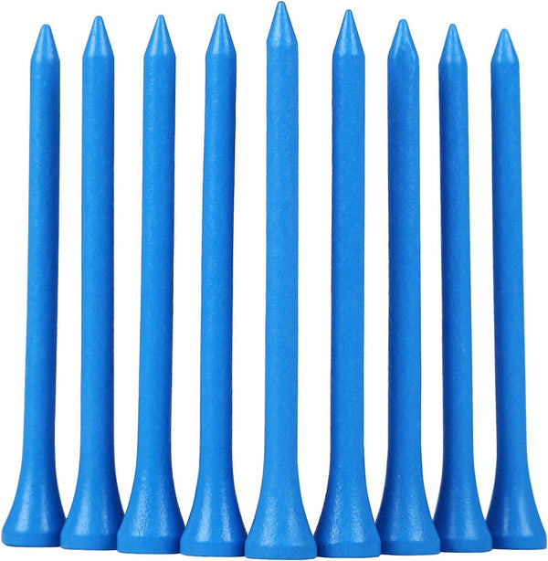 Golf Tees Durable Bamboo Tees - 100Pcs or 120Pcs 3-1/4" Biodegradable Material to Reduce Friction and Side Spin