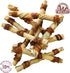 10 Pack Wild Eats Water Buffalo Jerky Wrapped Cheek Twist Dog Chews - (Healthy Alternative for Beef Rawhides for Dogs