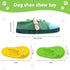 Zhanmai 4 Pieces Dog Shoe Chew Toys, Durable Puppy Squeaky Mini Sneakers Decoy Sandal Plush Toys (Green, Orange, Yellow)