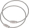 Pawfly 5 Inch/10 Inch Wire Keychain Cable, Large Stainless Steel Key Ring Loop Holder, 20/50/100 Pack