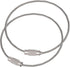 Pawfly 5 Inch/10 Inch Wire Keychain Cable, Large Stainless Steel Key Ring Loop Holder, 20/50/100 Pack