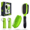 Pet Grooming Brush Set for Short/Long Haired Dogs, Cats – 4-Piece Kit with Double-Sided Pin Brush & Bath Brush