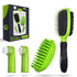 Pet Grooming Brush Set for Short/Long Haired Dogs, Cats – 4-Piece Kit with Double-Sided Pin Brush & Bath Brush