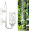 CO2 Diffuser Aquarium Glass Spiral Atomizer, Bubble Counter with Suction Cup for Planted Fish Tank