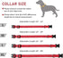 Adjustable Reflective Dog Collar with Buckle, Safety Nylon for Small Medium Large Dogs, Red XL