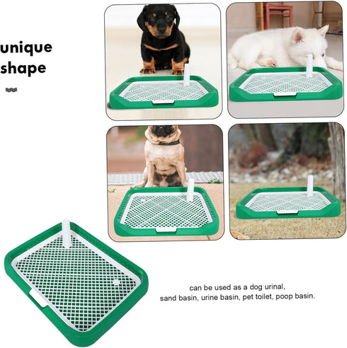 PENIKOKO Dog Toilet Indoor Potty Tray Multi-Functional Dog Pee Potty for Small Easy to Clean Design Reduces Floor