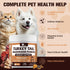 Immune 2 Pack Mushroom Supplement with Probiotics for Dogs & Cats, Turkey Tail Mushroom for Pets - Mushroom Powder