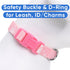 Pawtitas Soft Adjustable Puppy Collar, Personalized Customizable Dog Collar with Embroidered Pet Name, Pink Snowflakes