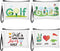 Kacctyen 4 Pieces Golf Gifts - Lady Golf Cosmetic Bags, Inspirational Pouch Zipper Wallet for Women Golf Lover